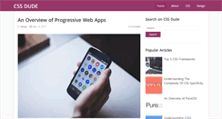 Desktop Screenshot of cssdude.com