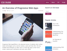 Tablet Screenshot of cssdude.com